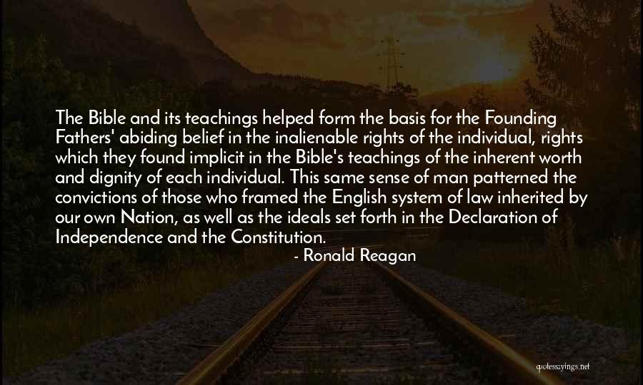 Patterned Quotes By Ronald Reagan