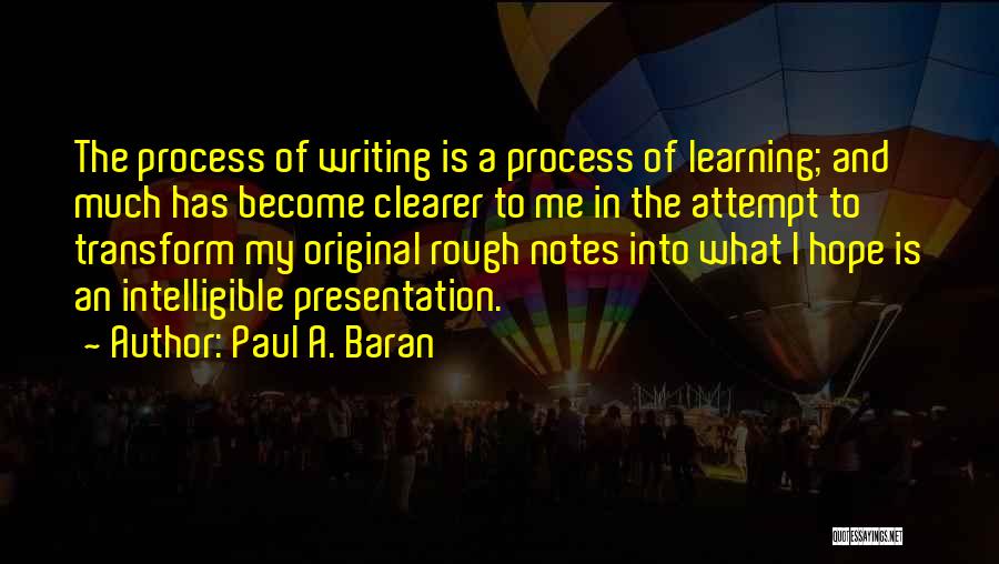 Paul A. Baran Quotes 979549