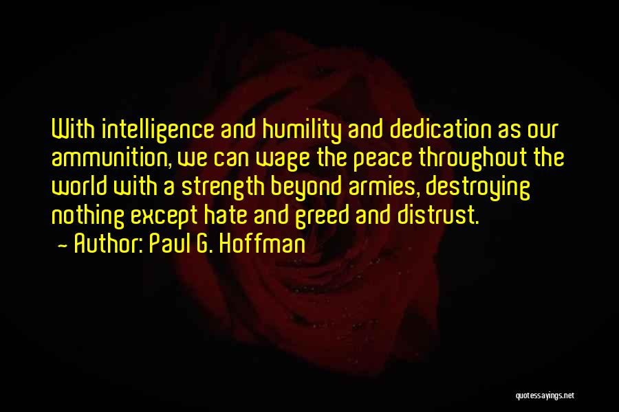 Paul G. Hoffman Quotes 590103