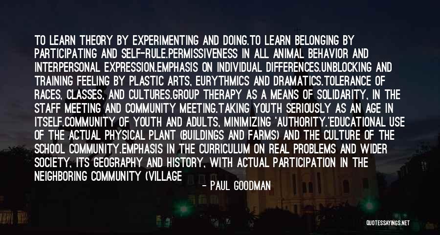 Paul Goodman Quotes 526511 Paul Goodman Quotes 526511