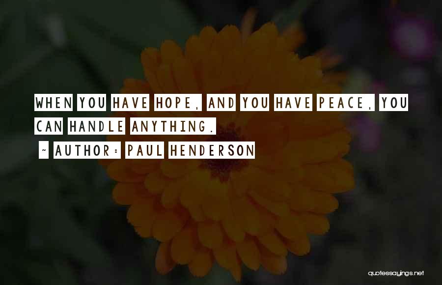 Paul Henderson Quotes 1931353