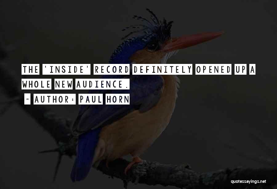 Paul Horn Quotes 460894