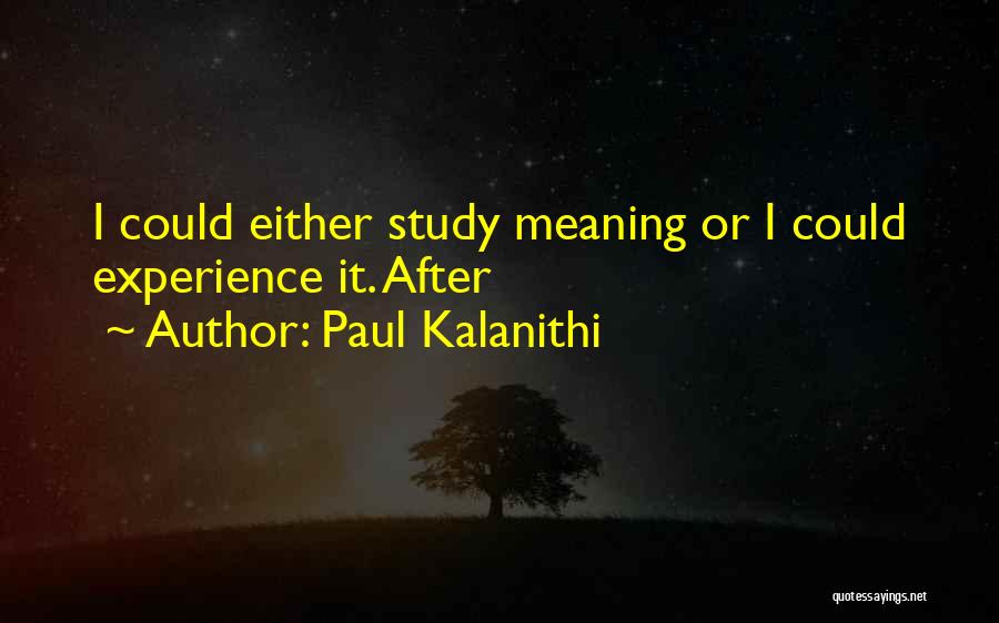 Paul Kalanithi Quotes 708418