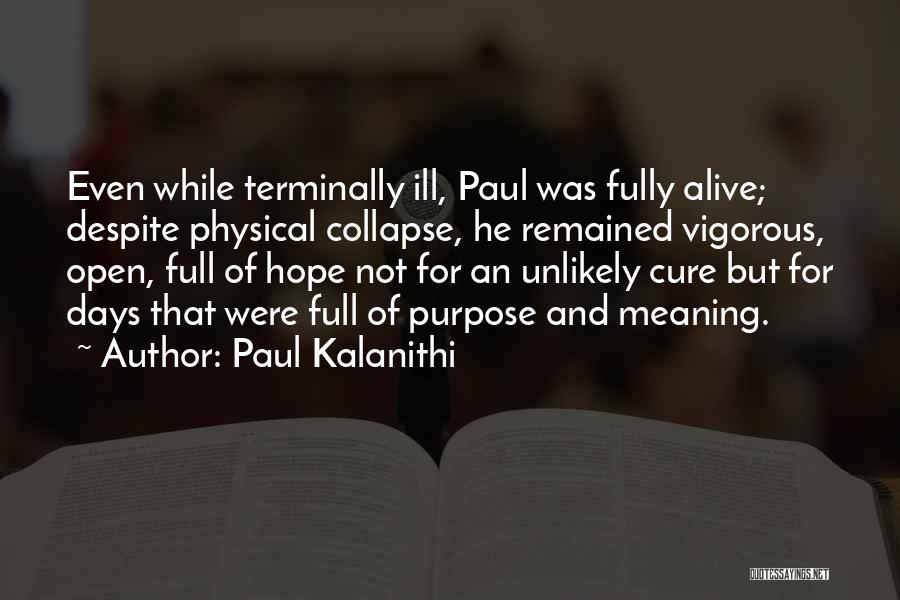 Paul Kalanithi Quotes 993525