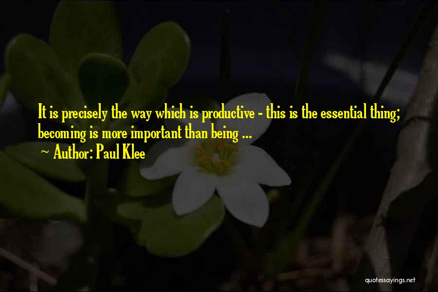 Paul Klee Quotes 949510