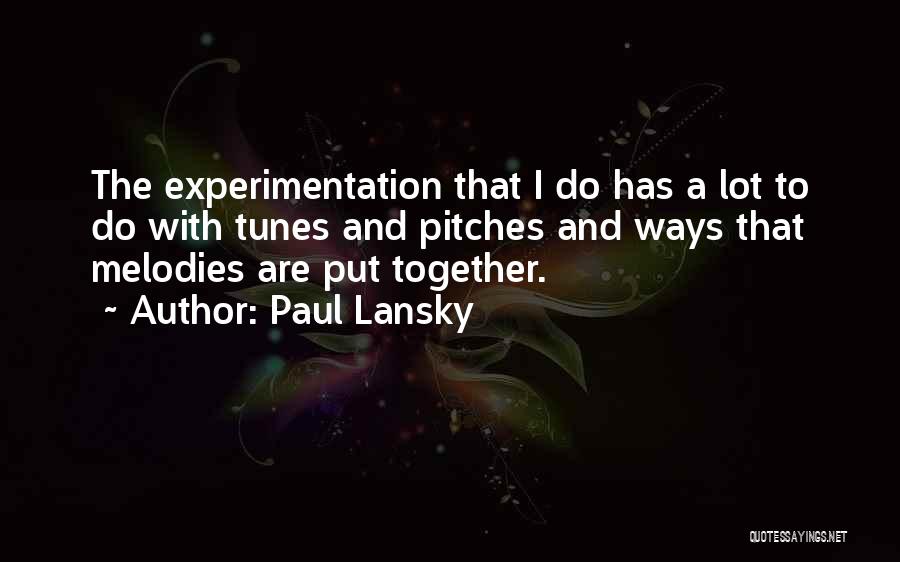 Paul Lansky Quotes 1049804