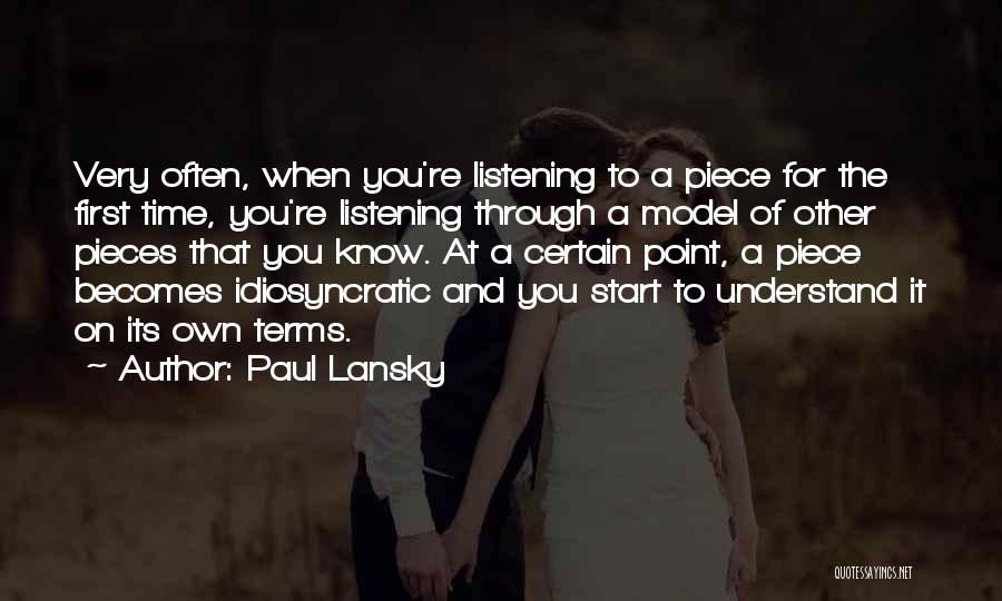 Paul Lansky Quotes 1269940