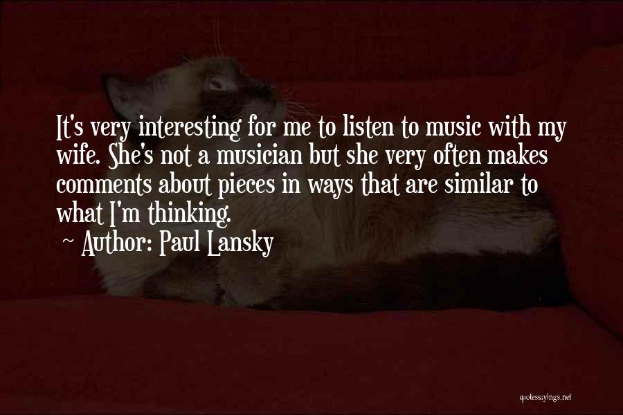 Paul Lansky Quotes 1412534