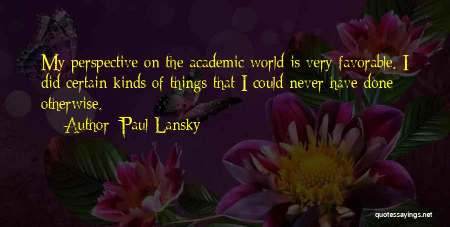 Paul Lansky Quotes 1466455