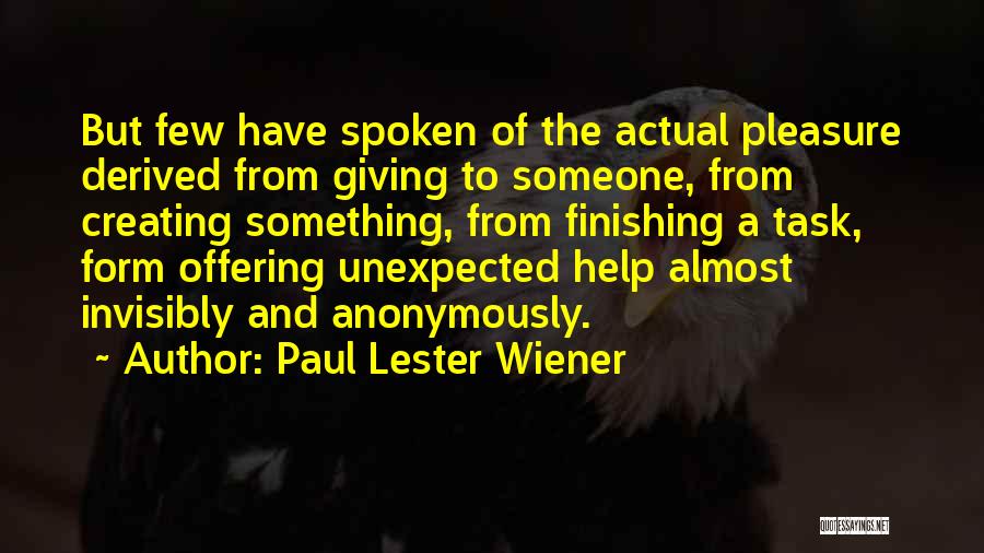 Paul Lester Wiener Quotes 572651