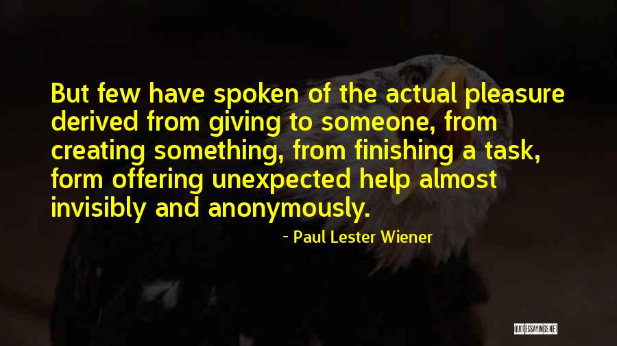 Paul Lester Wiener Quotes 572651