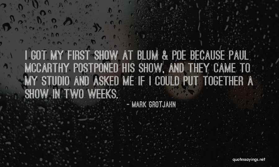 Paul Mccarthy Quotes By Mark Grotjahn