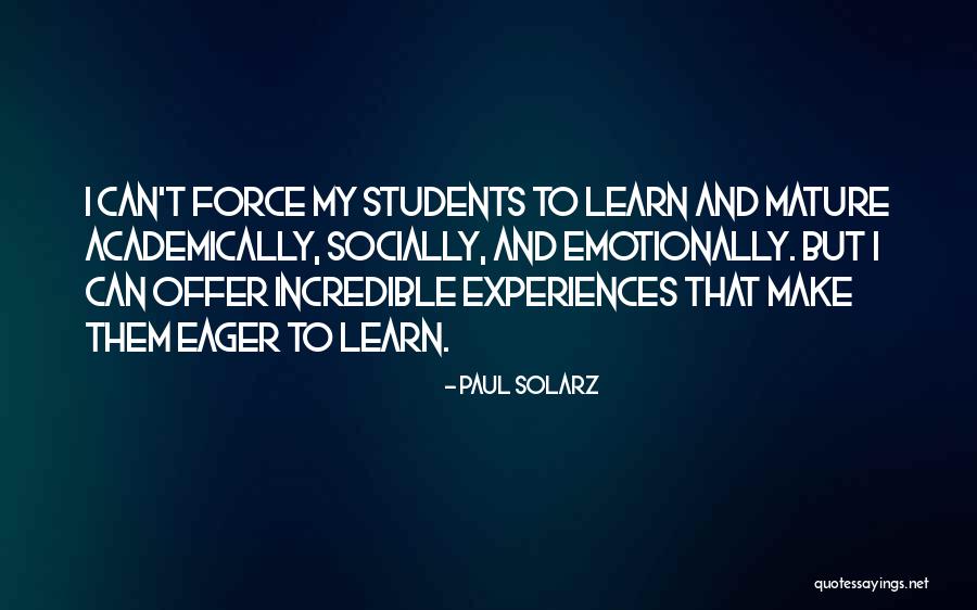 Paul Solarz Quotes 1119821