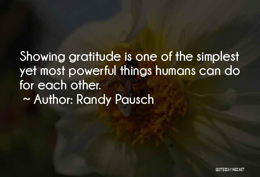 Pausch Quotes By Randy Pausch