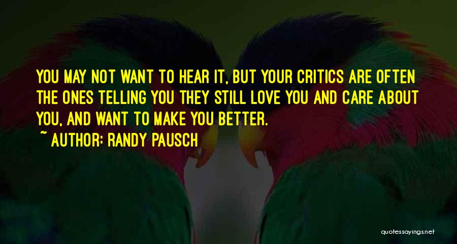 Pausch Quotes By Randy Pausch