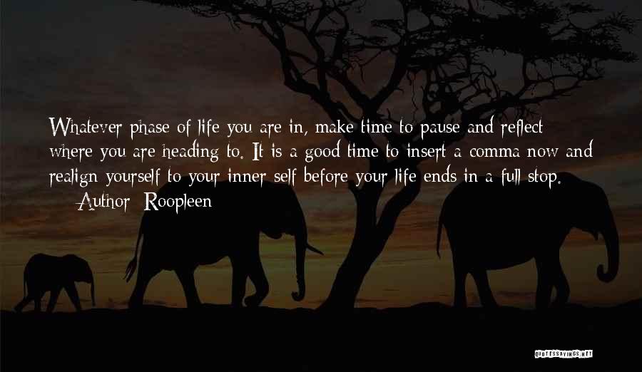 Pause And Reflect Quotes By Roopleen