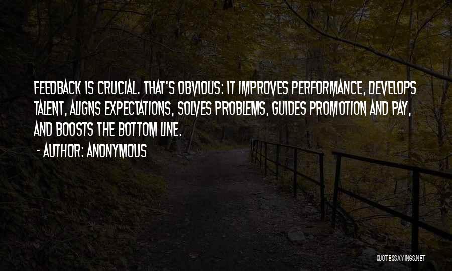 Pay And Performance Quotes By Anonymous