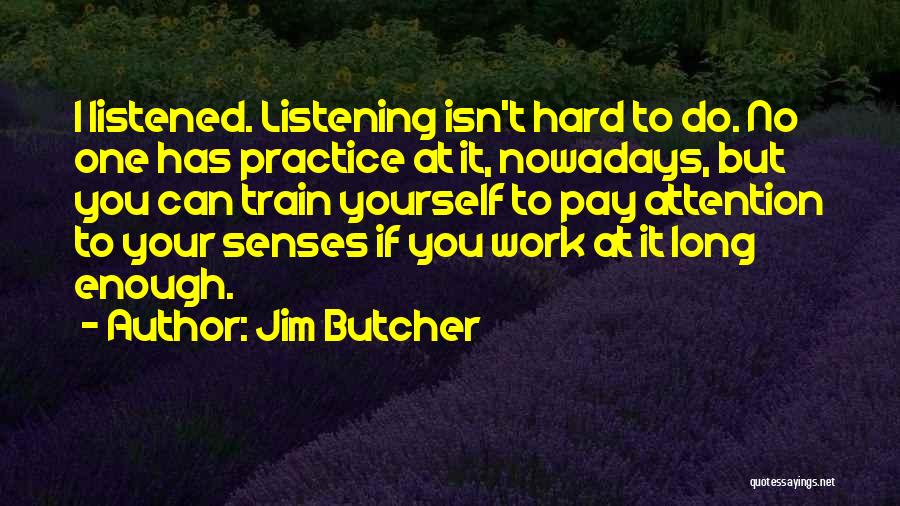 Pay Attention To Yourself Quotes By Jim Butcher