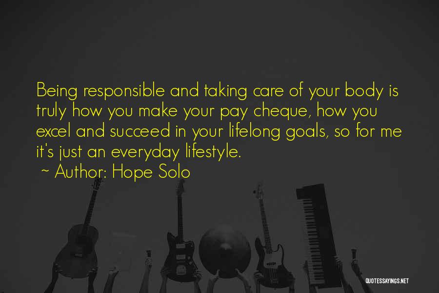 Pay Cheque Quotes By Hope Solo