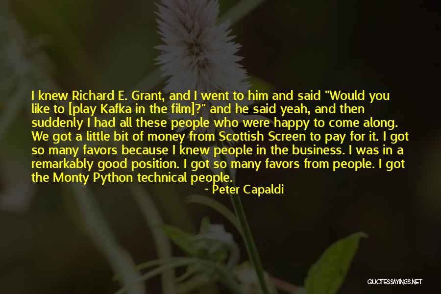 Pay For Play Quotes By Peter Capaldi