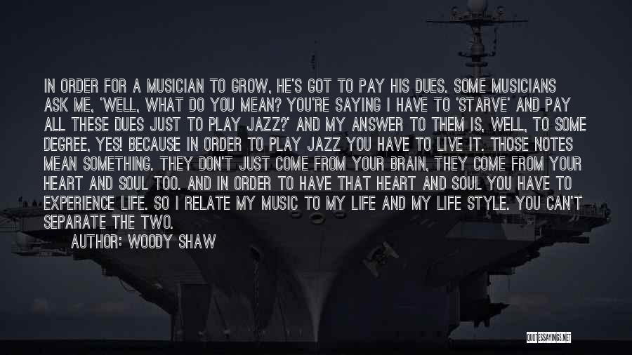 Pay For Play Quotes By Woody Shaw