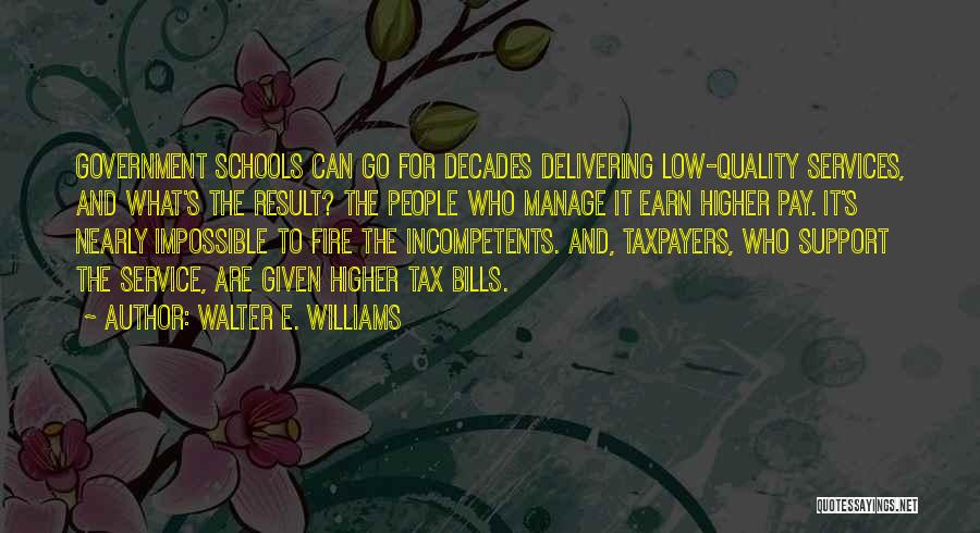 Pay For School Quotes By Walter E. Williams