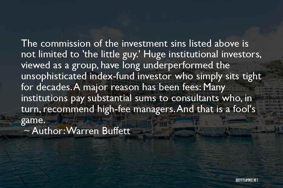 Pay For Sins Quotes By Warren Buffett