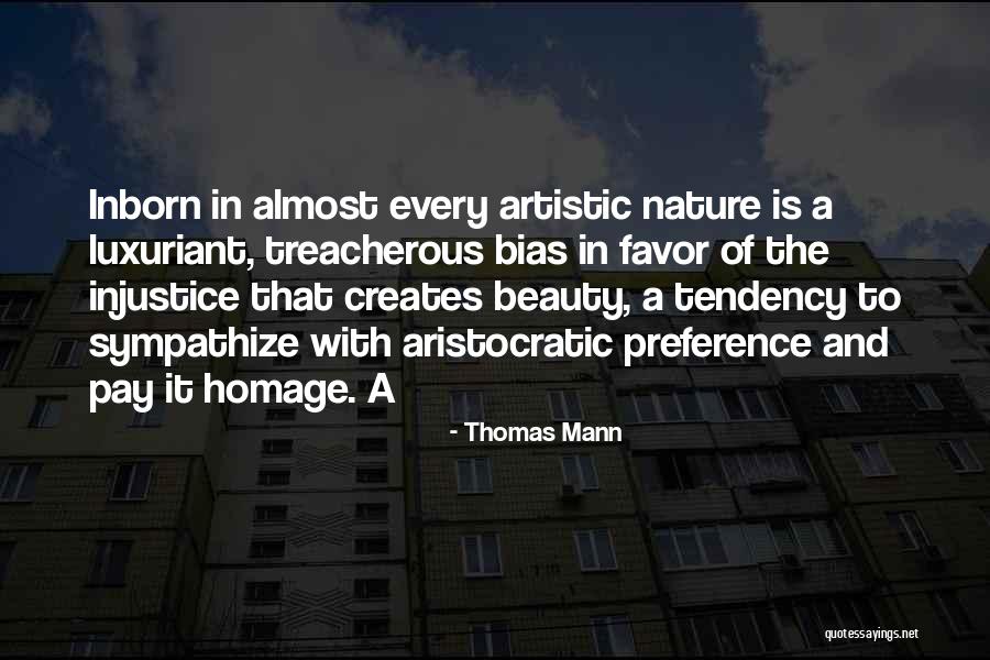 Pay Homage Quotes By Thomas Mann