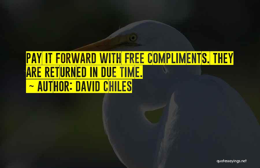 Pay It Forward Quotes By David Chiles