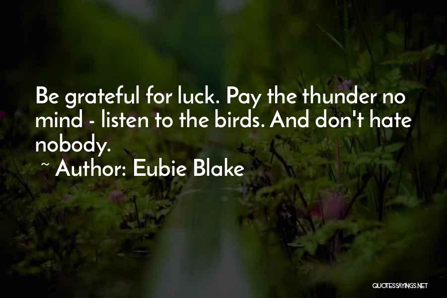 Pay No Mind Quotes By Eubie Blake