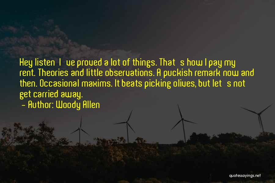 Pay Rent Quotes By Woody Allen