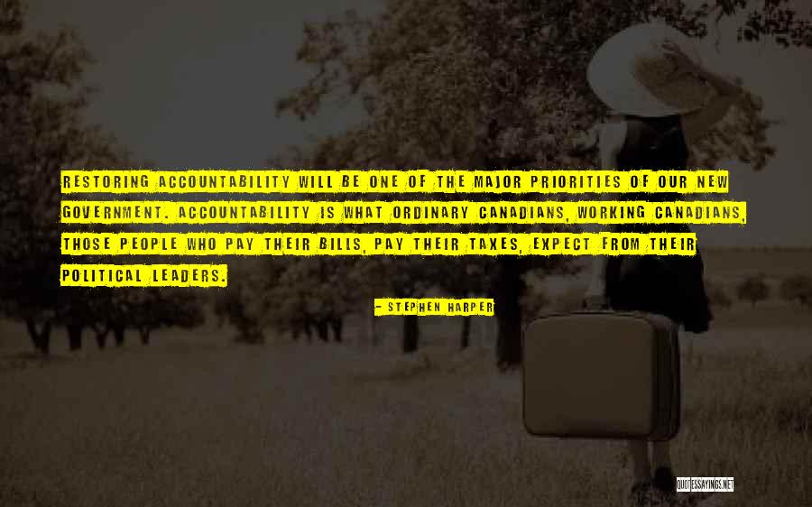 Pay The Bills Quotes By Stephen Harper Pay The Bills Quotes By Stephen Harper