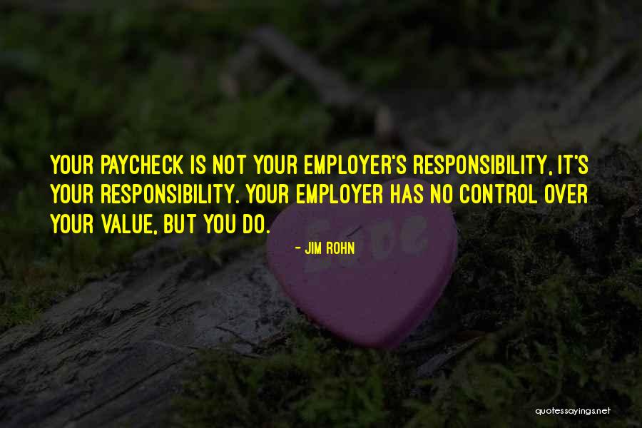 Paycheck Quotes By Jim Rohn