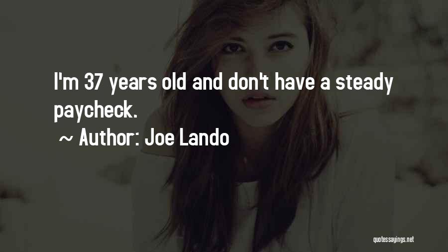 Paycheck Quotes By Joe Lando