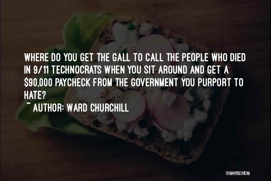 Paycheck Quotes By Ward Churchill