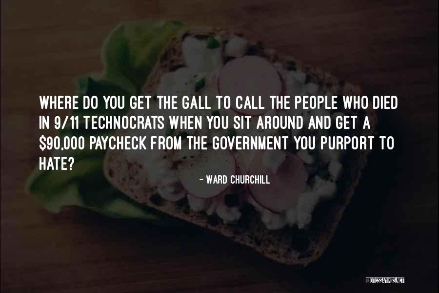 Paycheck Quotes By Ward Churchill