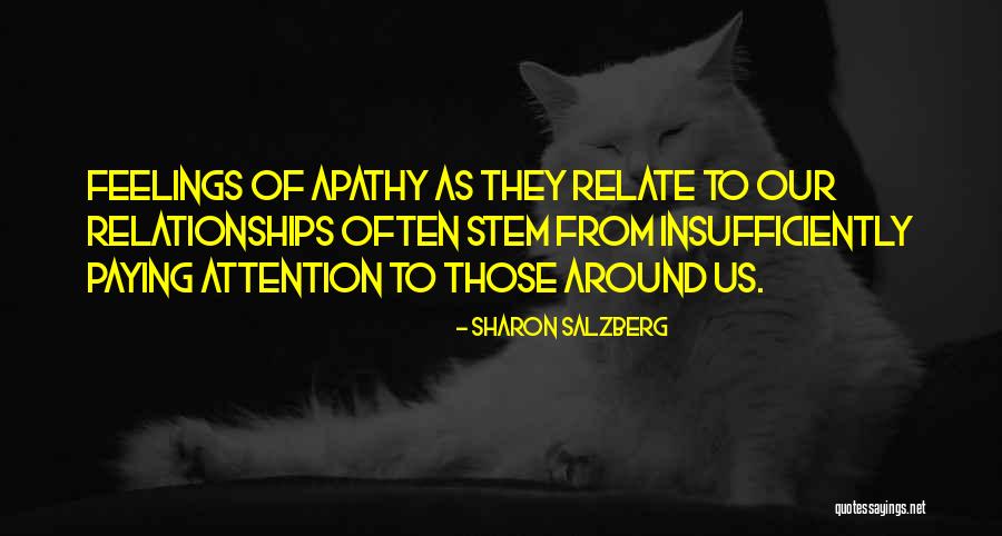 Paying Attention In Relationships Quotes By Sharon Salzberg Paying Attention In Relationships Quotes By Sharon Salzberg