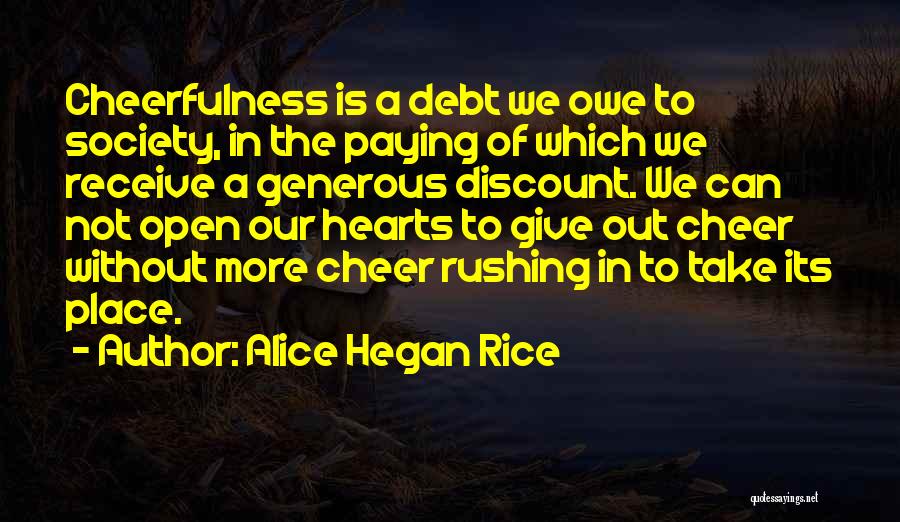 Paying Debt Quotes By Alice Hegan Rice