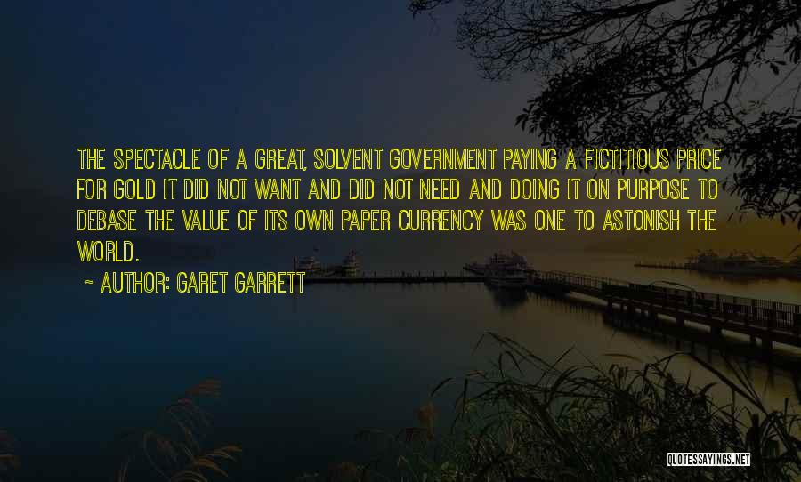 Paying The Price Quotes By Garet Garrett