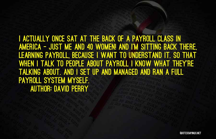 Payroll Quotes By David Perry