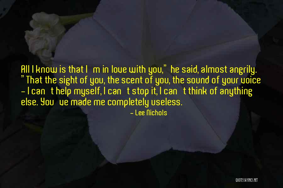 Pazzeria Quotes By Lee Nichols