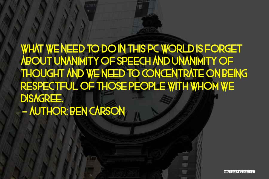 Pc Quotes By Ben Carson