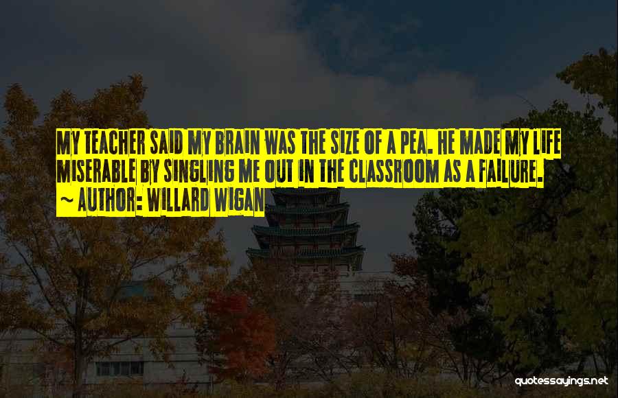 Pea Brain Quotes By Willard Wigan
