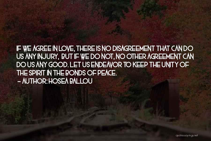Peace Agreement Quotes By Hosea Ballou