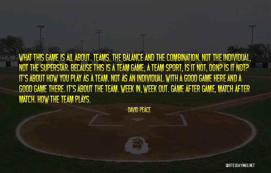 Peace And Balance Quotes By David Peace Peace And Balance Quotes By David Peace