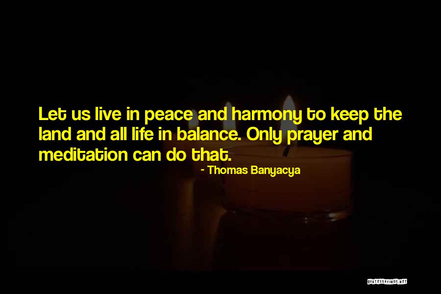 Peace And Balance Quotes By Thomas Banyacya Peace And Balance Quotes By Thomas Banyacya