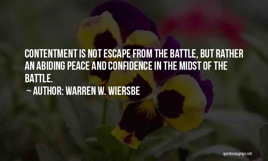 Peace And Contentment Quotes By Warren W. Wiersbe