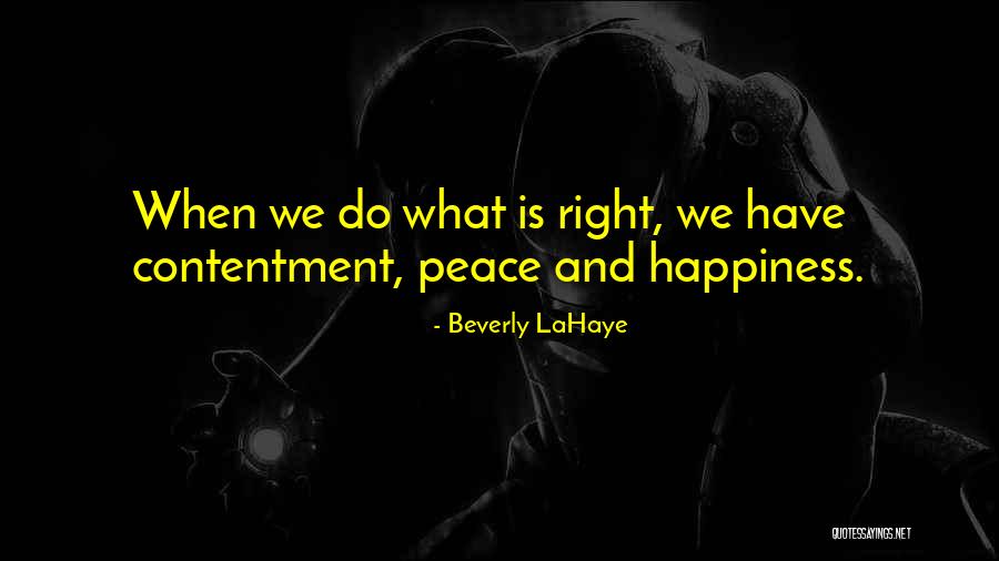 Peace And Happiness Quotes By Beverly LaHaye