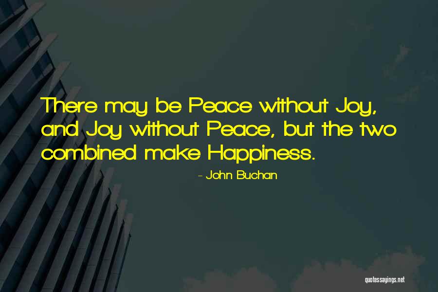 Peace And Happiness Quotes By John Buchan