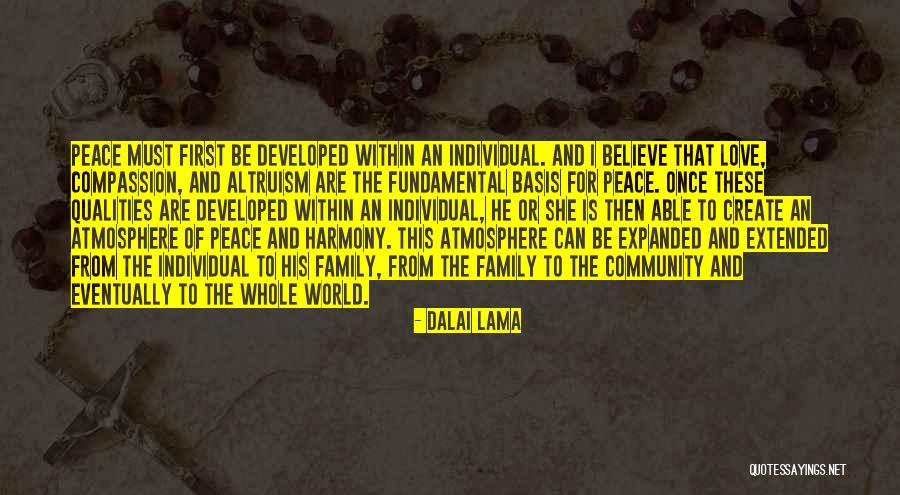 Peace And Harmony Quotes By Dalai Lama